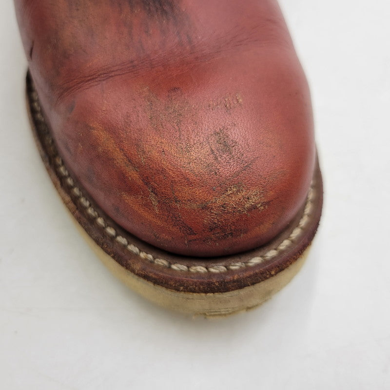 【中古品】【メンズ】 RED WING レッドウィング PECOS BOOTS 8866 ペコスブーツ USA製 刺繍羽タグ シューズ 靴 164-250921-as-31-izu サイズ：26.5cm カラー：レッド系 万代Net店