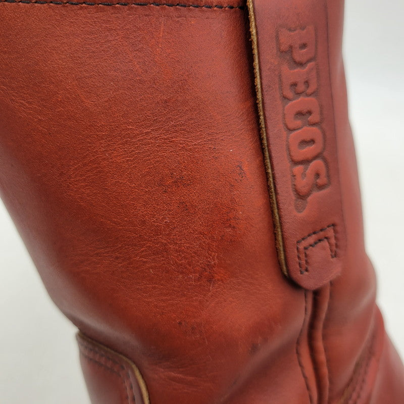 【中古品】【メンズ】 RED WING レッドウィング PECOS BOOTS 8866 ペコスブーツ USA製 刺繍羽タグ シューズ 靴 164-250921-as-31-izu サイズ：26.5cm カラー：レッド系 万代Net店