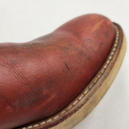 【中古品】【メンズ】 RED WING レッドウィング PECOS BOOTS 8866 ペコスブーツ USA製 刺繍羽タグ シューズ 靴 164-250921-as-31-izu サイズ：26.5cm カラー：レッド系 万代Net店