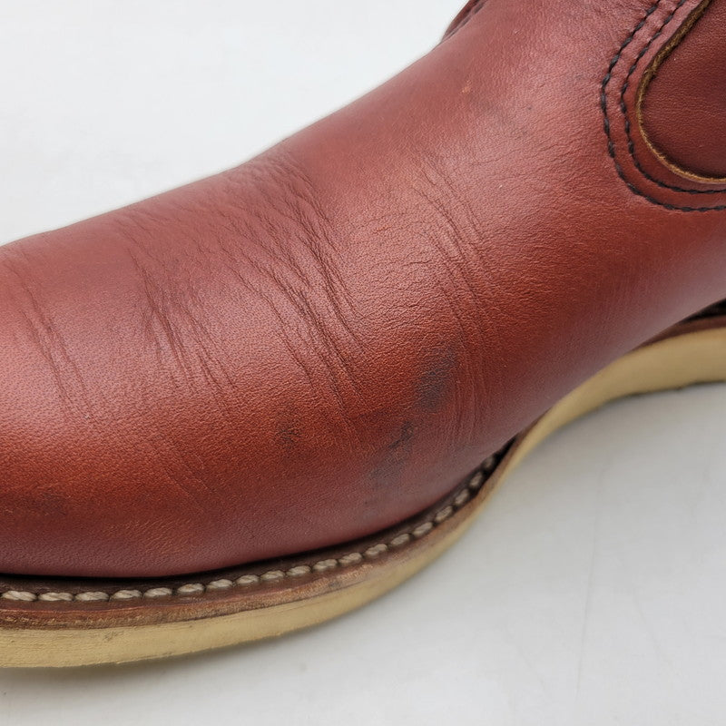 【中古品】【メンズ】 RED WING レッドウィング PECOS BOOTS 8866 ペコスブーツ USA製 刺繍羽タグ シューズ 靴 164-250921-as-31-izu サイズ：26.5cm カラー：レッド系 万代Net店