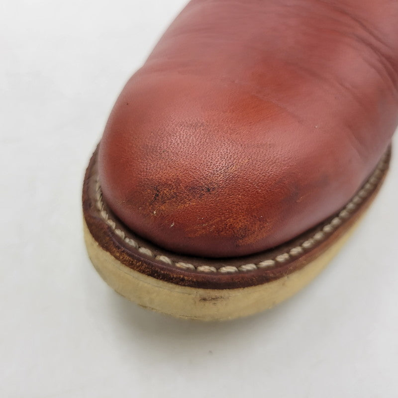 【中古品】【メンズ】 RED WING レッドウィング PECOS BOOTS 8866 ペコスブーツ USA製 刺繍羽タグ シューズ 靴 164-250921-as-31-izu サイズ：26.5cm カラー：レッド系 万代Net店