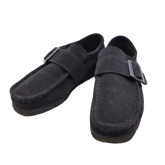 【中古品】【メンズ】 Clarks クラークス WALLABEE MONK 26136126 ワラビー モンク UNITED ARROWS別注 シューズ 靴 164-250922-as-03-izu サイズ：US9.5 カラー：ブラック 万代Net店
