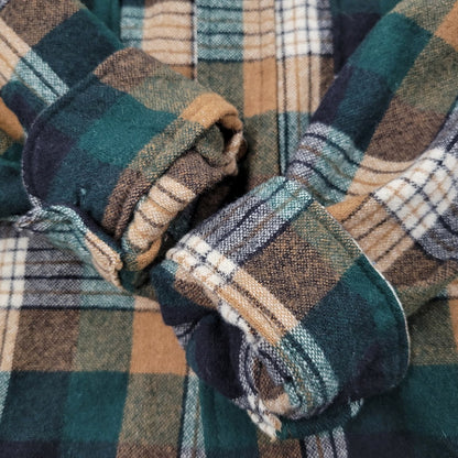 【中古品】【メンズ】 PENDLETON ペンドルトン USA製 70-80S BAND COLLAR WOOL CHECK SHIRT バンド カラー ウール チェック シャツ トップス 長袖 146-260203-cs-12-izu サイズ：14.5 カラー：マルチ 万代Net店