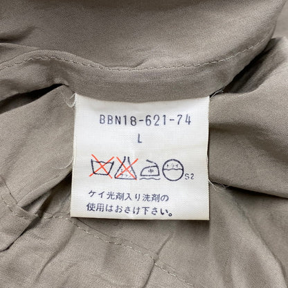 【中古品】【メンズ】 BBN18-621-74 SOUTIEN COLLAR COAT サテン カラー コート アウター 141-251007-ya-10-izu サイズ：L カラー：ベージュ 万代Net店
