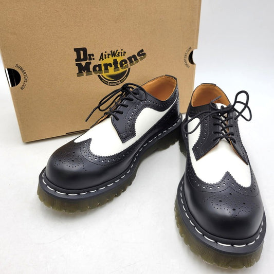 【中古美品】【メンズ】 Dr.Martens ドクターマーチン DR.MARTENS 10458001 3989BEX BROGUE SHOES ブローグシューズ 靴 164-250930-ya-10-izu サイズ：UK8 カラー：BLACK/WHITE 万代Net店