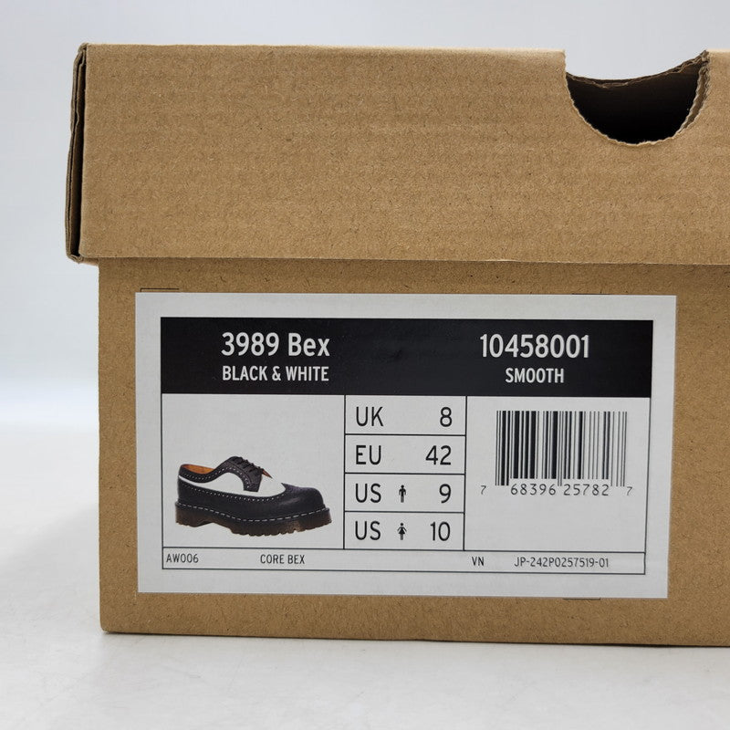 【中古美品】【メンズ】 Dr.Martens ドクターマーチン DR.MARTENS 10458001 3989BEX BROGUE SHOES ブローグシューズ 靴 164-250930-ya-10-izu サイズ：UK8 カラー：BLACK/WHITE 万代Net店