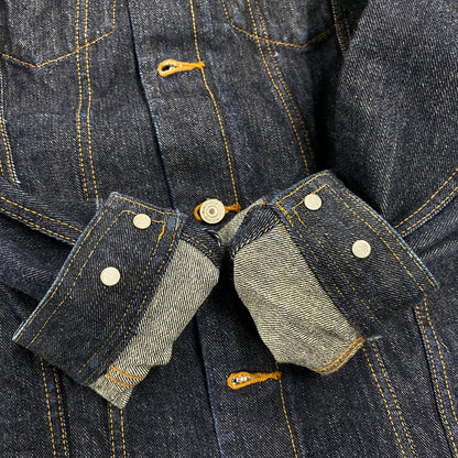 【中古品】【メンズ】 14.5OZ デニムディーンジャケット アウター 145-250923-as-04-izu サイズ：40 カラー：インディゴ 万代Net店