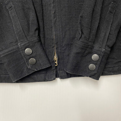 【中古品】【メンズ】 ZIP UP BLACK DENIM JACKET ジップアップ ブラック デニムジャケット アウター 145-250923-as-03-izu サイズ：M 36-38 カラー：ブラック 万代Net店