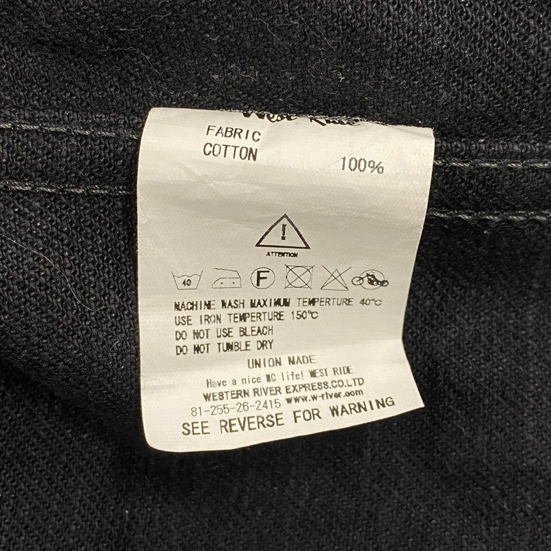 【中古品】【メンズ】 ZIP UP BLACK DENIM JACKET ジップアップ ブラック デニムジャケット アウター 145-250923-as-03-izu サイズ：M 36-38 カラー：ブラック 万代Net店