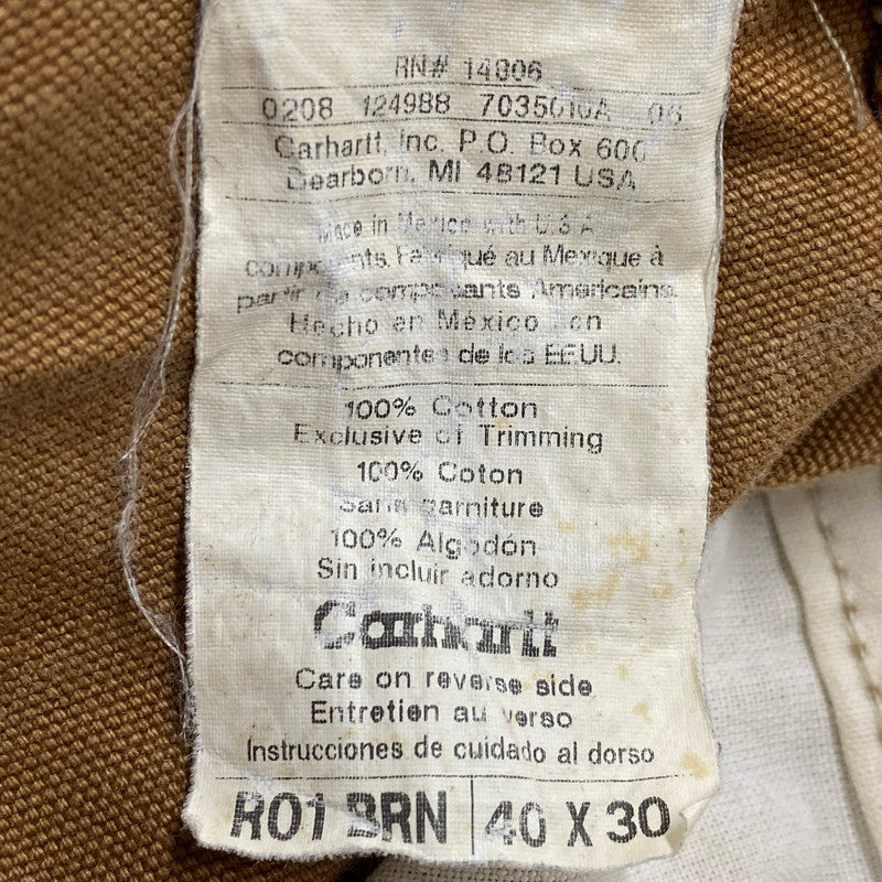 【中古品】【メンズ】 BIB OVERALL COTTON DUCK R01 BRN ビブ オーバーオール コットン ダック パンツ ボトムス 157-250923-as-08-izu サイズ：40×30 カラー：ブラウン 万代Net店