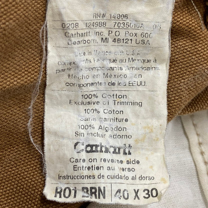 【中古品】【メンズ】 BIB OVERALL COTTON DUCK R01 BRN ビブ オーバーオール コットン ダック パンツ ボトムス 157-250923-as-08-izu サイズ：40×30 カラー：ブラウン 万代Net店