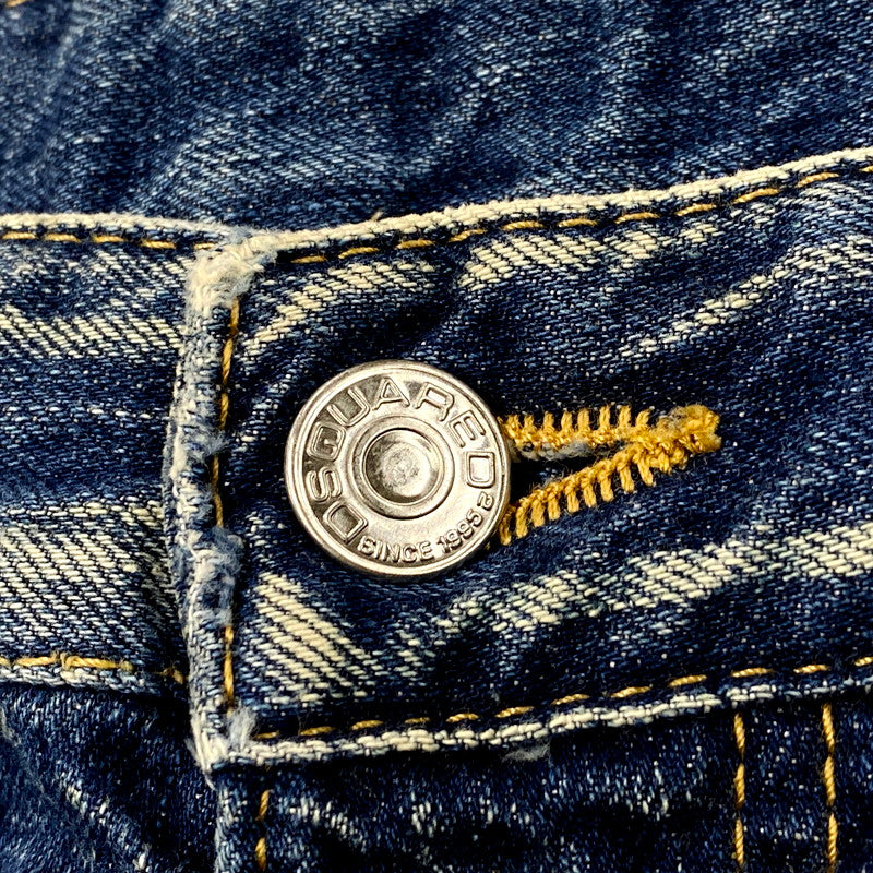 【中古品】【メンズ】 S71LA0519 COLOR STITCH DAMAGE DENIM PANTS カラー ステッチ ダメージ デニム パンツ ズボン ボトムス 152-250926-ya-13-izu サイズ：46 カラー：インディゴ 万代Net店