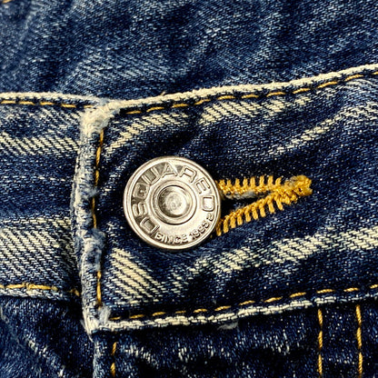 【中古品】【メンズ】 S71LA0519 COLOR STITCH DAMAGE DENIM PANTS カラー ステッチ ダメージ デニム パンツ ズボン ボトムス 152-250926-ya-13-izu サイズ：46 カラー：インディゴ 万代Net店