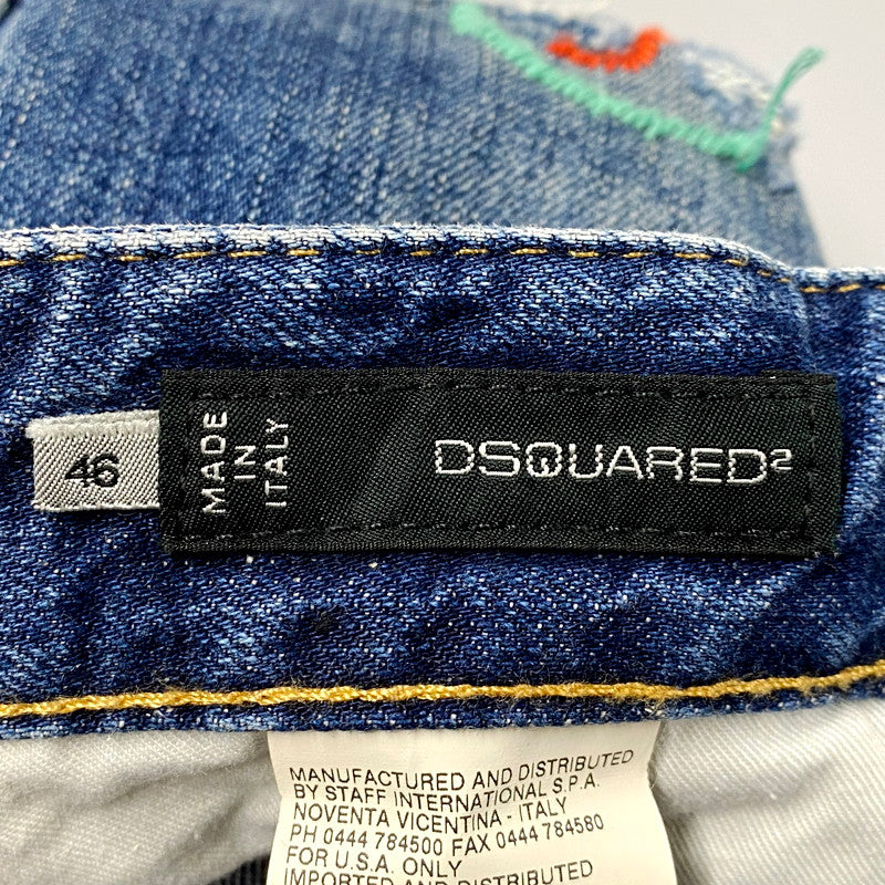 【中古品】【メンズ】 S71LA0519 COLOR STITCH DAMAGE DENIM PANTS カラー ステッチ ダメージ デニム パンツ ズボン ボトムス 152-250926-ya-13-izu サイズ：46 カラー：インディゴ 万代Net店