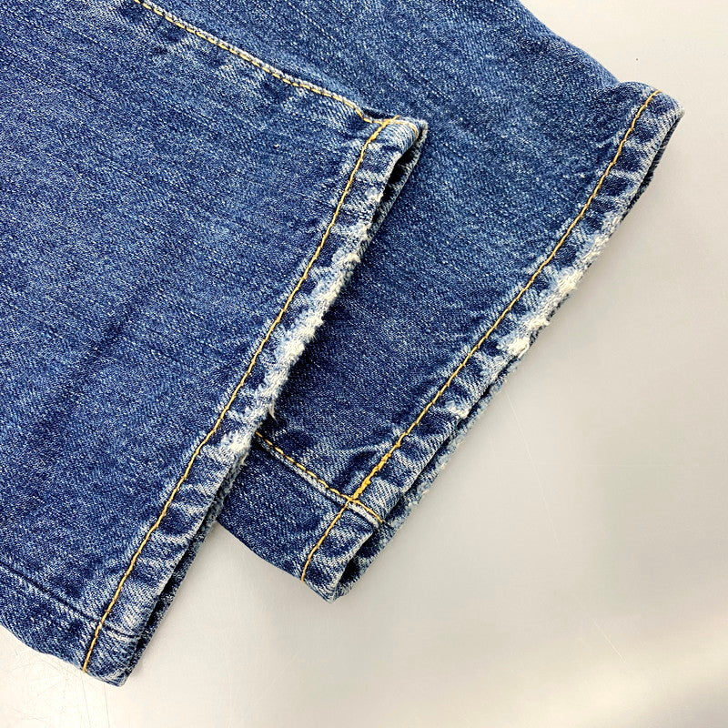 【中古品】【メンズ】 S71LA0519 COLOR STITCH DAMAGE DENIM PANTS カラー ステッチ ダメージ デニム パンツ ズボン ボトムス 152-250926-ya-13-izu サイズ：46 カラー：インディゴ 万代Net店