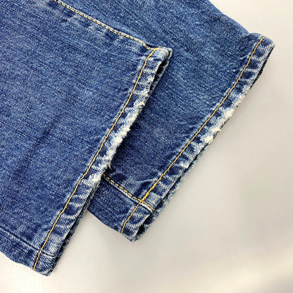 【中古品】【メンズ】 S71LA0519 COLOR STITCH DAMAGE DENIM PANTS カラー ステッチ ダメージ デニム パンツ ズボン ボトムス 152-250926-ya-13-izu サイズ：46 カラー：インディゴ 万代Net店