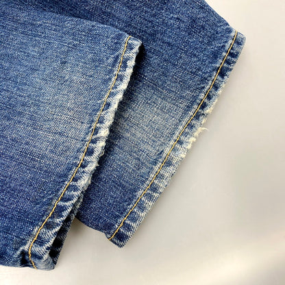 【中古品】【メンズ】 S71LA0519 COLOR STITCH DAMAGE DENIM PANTS カラー ステッチ ダメージ デニム パンツ ズボン ボトムス 152-250926-ya-13-izu サイズ：46 カラー：インディゴ 万代Net店