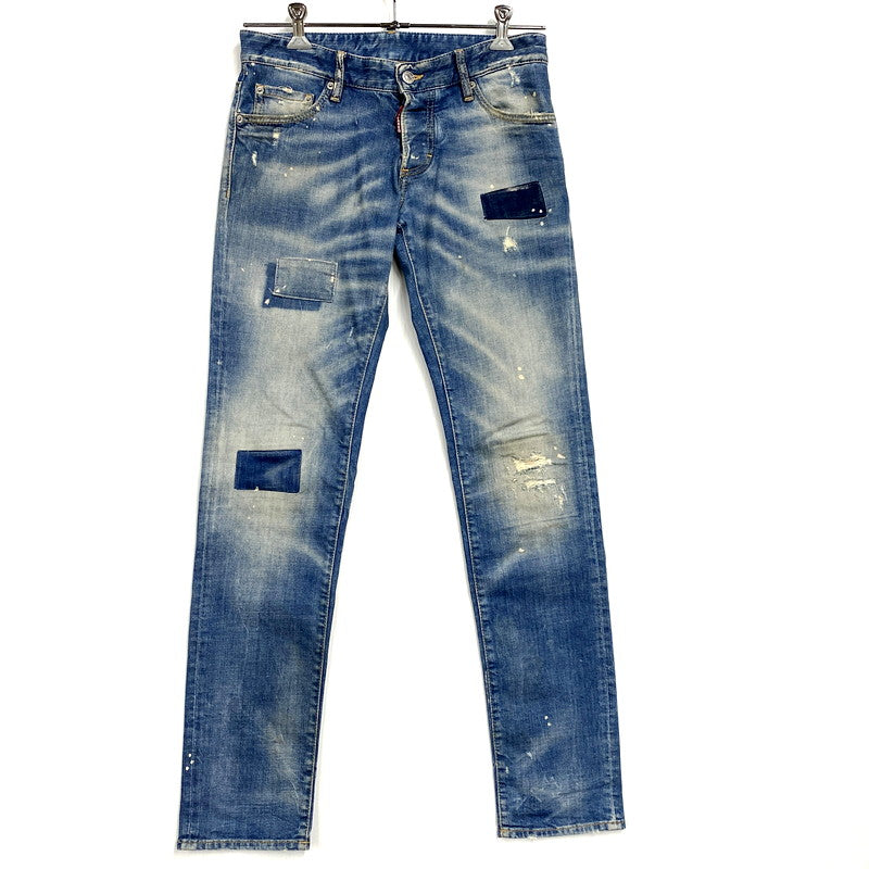 【中古品】【メンズ】 S71LA0738 STAMP PATCH SLIM JEANS スタンプ パッチ スリム ジーンズ ズボン ボトムス 152-250926-ya-12-izu サイズ：44 カラー：インディゴ 万代Net店