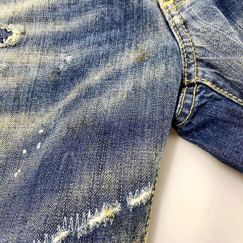【中古品】【メンズ】 S74LA0592 DAMAGE DENIM PANTS ダメージ デニム パンツ ズボン ボトムス 152-250926-ya-11-izu サイズ：44 カラー：インディゴ 万代Net店