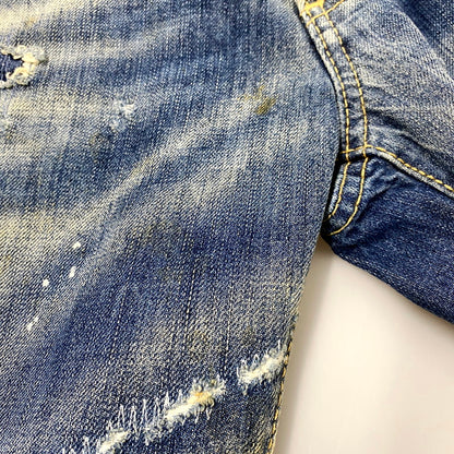 【中古品】【メンズ】 S74LA0592 DAMAGE DENIM PANTS ダメージ デニム パンツ ズボン ボトムス 152-250926-ya-11-izu サイズ：44 カラー：インディゴ 万代Net店