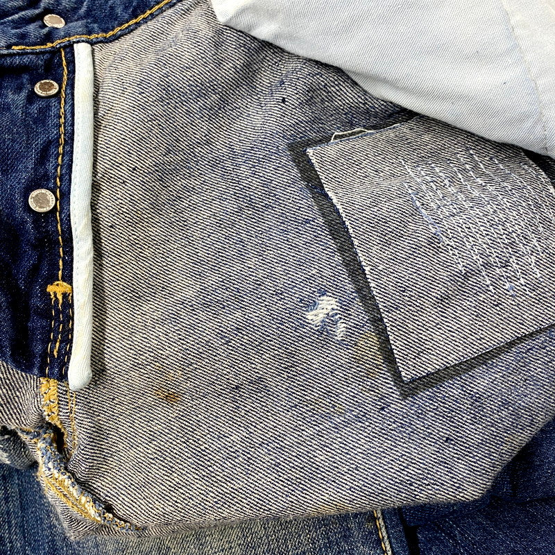 【中古品】【メンズ】 S74LA0592 DAMAGE DENIM PANTS ダメージ デニム パンツ ズボン ボトムス 152-250926-ya-11-izu サイズ：44 カラー：インディゴ 万代Net店