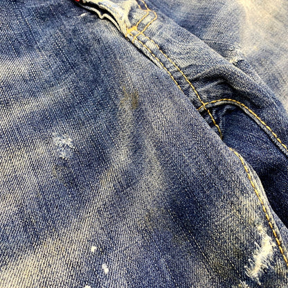 【中古品】【メンズ】 S74LA0592 DAMAGE DENIM PANTS ダメージ デニム パンツ ズボン ボトムス 152-250926-ya-11-izu サイズ：44 カラー：インディゴ 万代Net店
