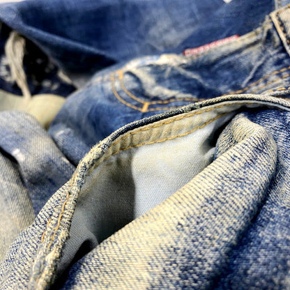 【中古品】【メンズ】 S74LA0592 DAMAGE DENIM PANTS ダメージ デニム パンツ ズボン ボトムス 152-250926-ya-11-izu サイズ：44 カラー：インディゴ 万代Net店
