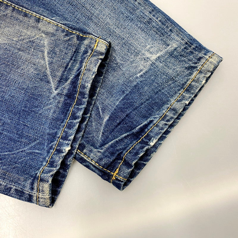【中古品】【メンズ】 S74LA0592 DAMAGE DENIM PANTS ダメージ デニム パンツ ズボン ボトムス 152-250926-ya-11-izu サイズ：44 カラー：インディゴ 万代Net店