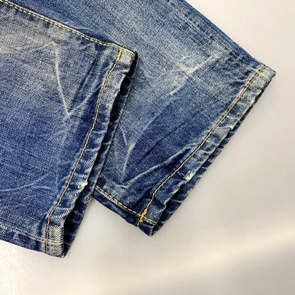 【中古品】【メンズ】 S74LA0592 DAMAGE DENIM PANTS ダメージ デニム パンツ ズボン ボトムス 152-250926-ya-11-izu サイズ：44 カラー：インディゴ 万代Net店