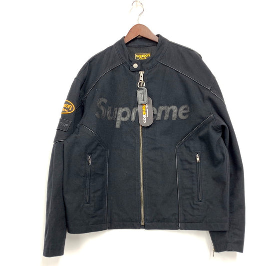 【中古品】【メンズ】 Supreme シュプリーム ×VANSON バンソン 25SS CORDURA COTTON JACKET コーデュラ コットン ジャケット トップス アウター 149-250923-ya-05-izu サイズ：M カラー：BLACK 万代Net店