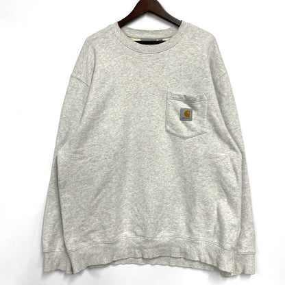【中古品】【メンズ】 CARHARTT WIP カーハート ワークインプログレス I027681 POCKET SWEATSHIRT ポケット スウェットシャツ トップス トレーナー 142-251007-ya-04-izu サイズ：XXL カラー：ASH GREY 万代Net店