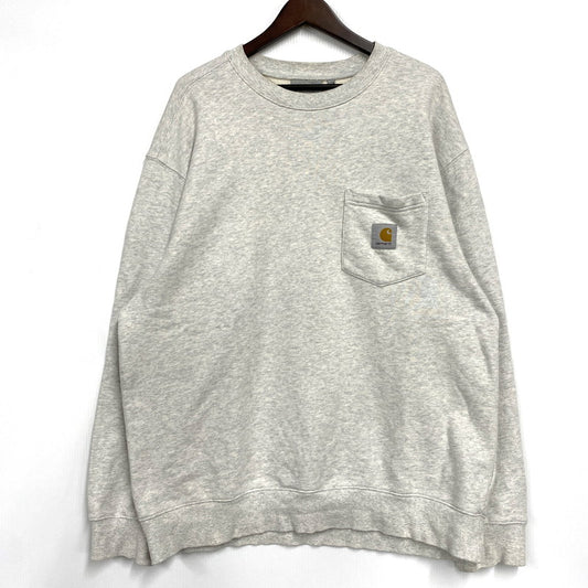 【中古品】【メンズ】 CARHARTT WIP カーハート ワークインプログレス I027681 POCKET SWEATSHIRT ポケット スウェットシャツ トップス トレーナー 142-251007-ya-04-izu サイズ：XXL カラー：ASH GREY 万代Net店