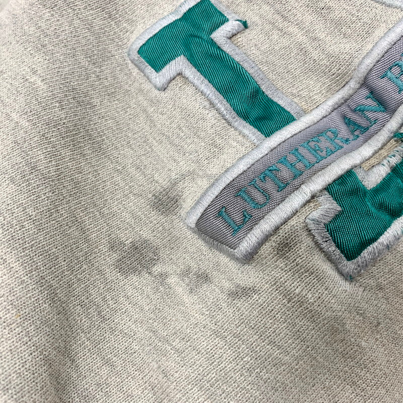 【現状渡し品】【メンズ】 Champion チャンピオン USA製 刺繍タグ REVERSE WEAVE リバースウィーブ 90S LUTHERAN BROTHERHOOD UNIVERSITY SWEATSHIRT ルーテル ブラザーフッド ユニバーシティ スウェットシャツ トップス 長袖 146-250925-cs-07-izu サイズ：XL カラー：グレー 万代Net店