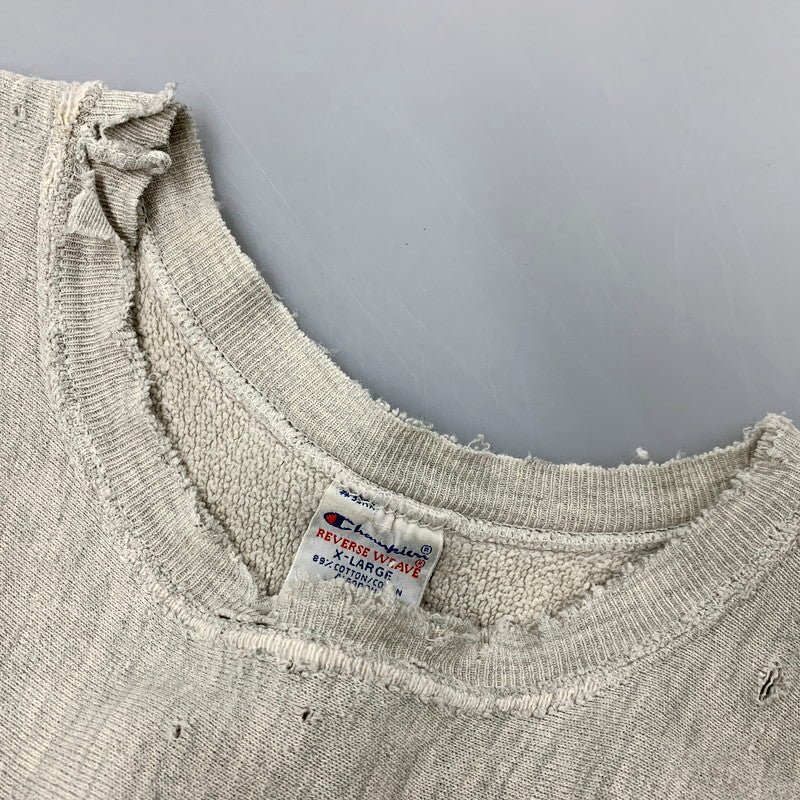 【現状渡し品】【メンズ】 Champion チャンピオン USA製 刺繍タグ REVERSE WEAVE リバースウィーブ 90S LUTHERAN BROTHERHOOD UNIVERSITY SWEATSHIRT ルーテル ブラザーフッド ユニバーシティ スウェットシャツ トップス 長袖 146-250925-cs-07-izu サイズ：XL カラー：グレー 万代Net店