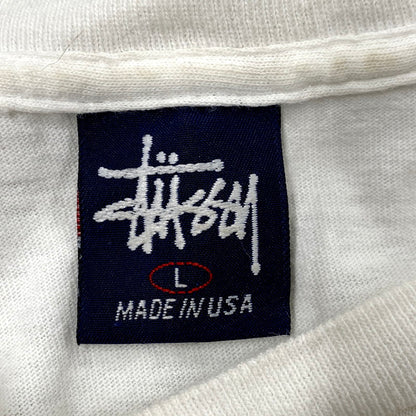 【中古品】【メンズ】 OLD STUSSY オールド ステューシー 両シングル USA製 紺タグ 90S DRAGON SS TEE ドラゴン ショートスリーブ Ｔシャツ トップス 半袖 142-250926-ya-09-izu サイズ：L カラー：白 万代Net店