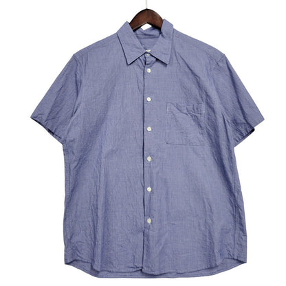 【中古品】【メンズ】 VOILE WASHER REGULAR-FIT S/S SHIRT SPNT-252057 ボイル ワッシャー レギュラーフィット ショートスリーブ シャツ 半袖 トップス 142-260106-as-12-izu サイズ：2 カラー：ブルー 万代Net店