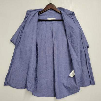 【中古品】【メンズ】 VOILE WASHER REGULAR-FIT S/S SHIRT SPNT-252057 ボイル ワッシャー レギュラーフィット ショートスリーブ シャツ 半袖 トップス 142-260106-as-12-izu サイズ：2 カラー：ブルー 万代Net店