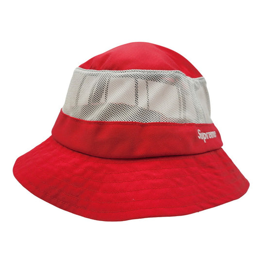 【中古品】【メンズ/レディース】 Supreme シュプリーム CORDURA MESH CRUSHER コーデュラ メッシュ クラッシャー ハット 帽子 185-251027-as-02-izu サイズ：M/L カラー：レッド 万代Net店