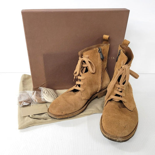 【中古品】【メンズ】 BOTTEGAVENETA ボッテガヴェネタ 6INCH BASIC BOOT 10066 6インチ ベーシックブーツ レースアップブーツ 靴 183-250924-hi-14-izu サイズ：41 カラー：ブラウン 万代Net店