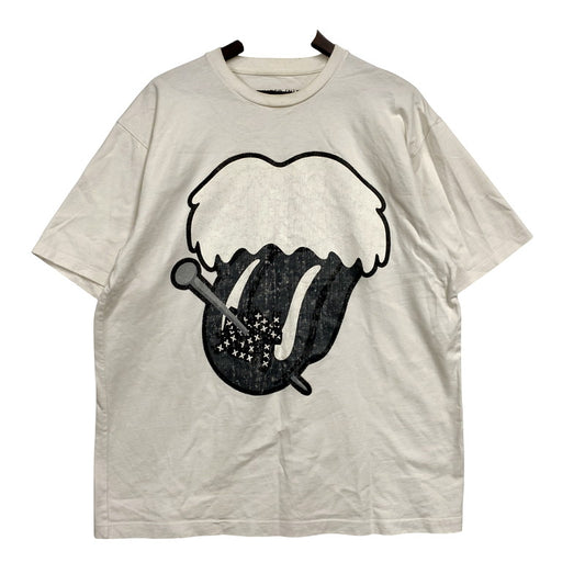 【現状渡し品】【メンズ】 GOD SELECTION XXX ゴッドセレクション ×NUMBER(N)INE ナンバーナインTHE ROLLING STONE ザ ローリングストーン T-SHIRT Ｔシャツ 142-250926-ya-08-izu サイズ：XL カラー：白 万代Net店