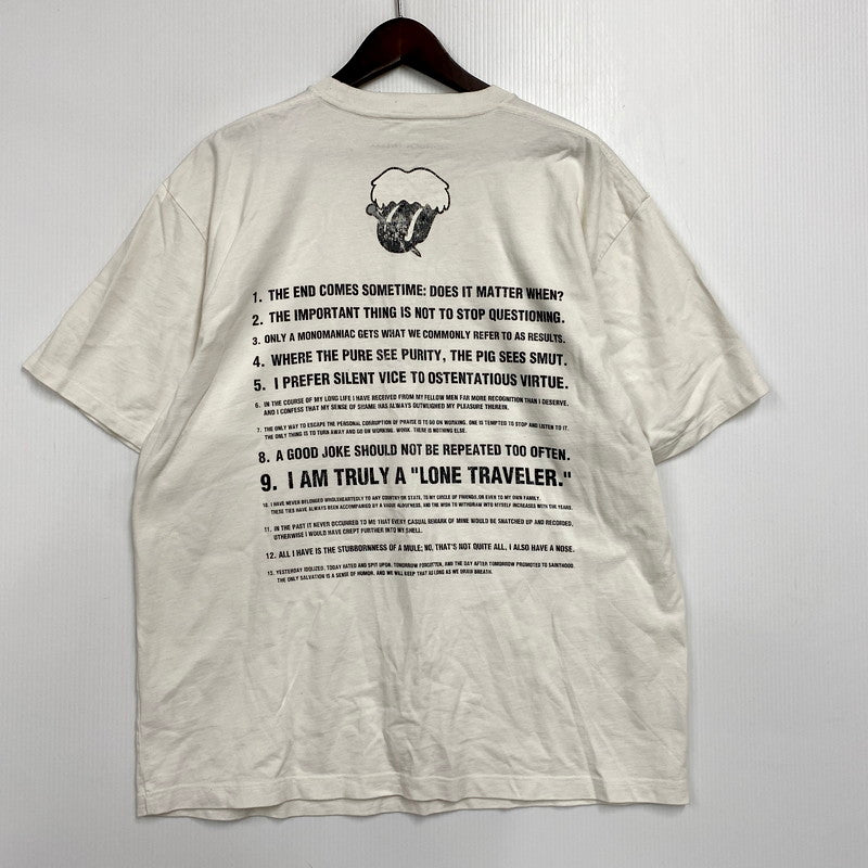 【現状渡し品】【メンズ】 GOD SELECTION XXX ゴッドセレクション ×NUMBER(N)INE ナンバーナインTHE ROLLING STONE ザ ローリングストーン T-SHIRT Ｔシャツ 142-250926-ya-08-izu サイズ：XL カラー：白 万代Net店