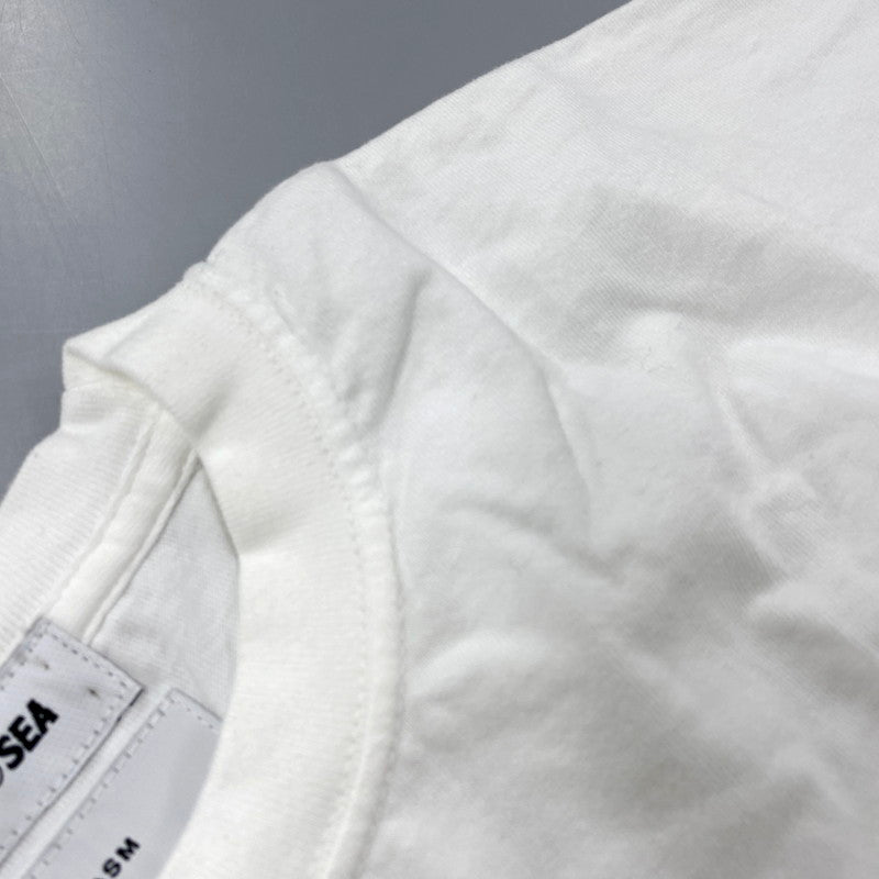 【中古美品】【メンズ】 WIND AND SEA ウィンダンシー×FACETASM ファセッタズム WDS-FACE-03 SS LOGO TEE ショートスリーブ ロゴ Ｔシャツ トップス 半袖 142-250926-ya-07-izu サイズ：XL カラー：WHITE 万代Net店