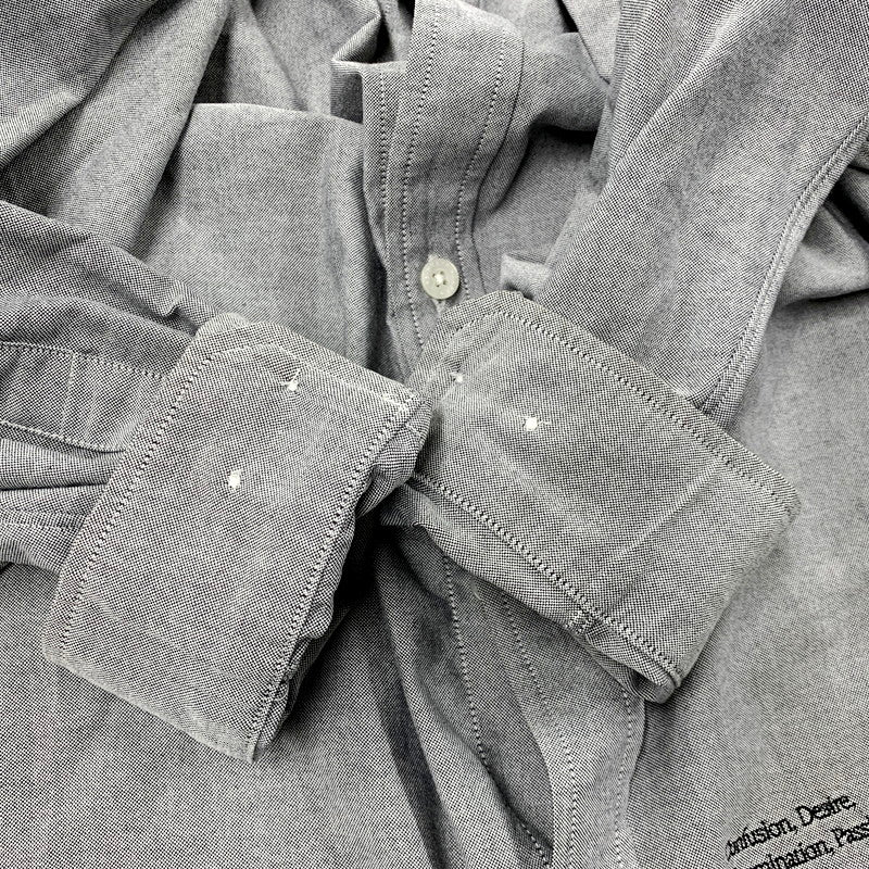 【中古品】【メンズ】 WTAPS ダブルタップス 231GWDT-SHM01 23SS BD LS ボタンダウン ロングスリーブ CTPL.OXFORD.COOLMAX オックスフォード クールマックス トップス 長袖 142-250925-cs-09-izu サイズ：02 カラー：グレー 万代Net店