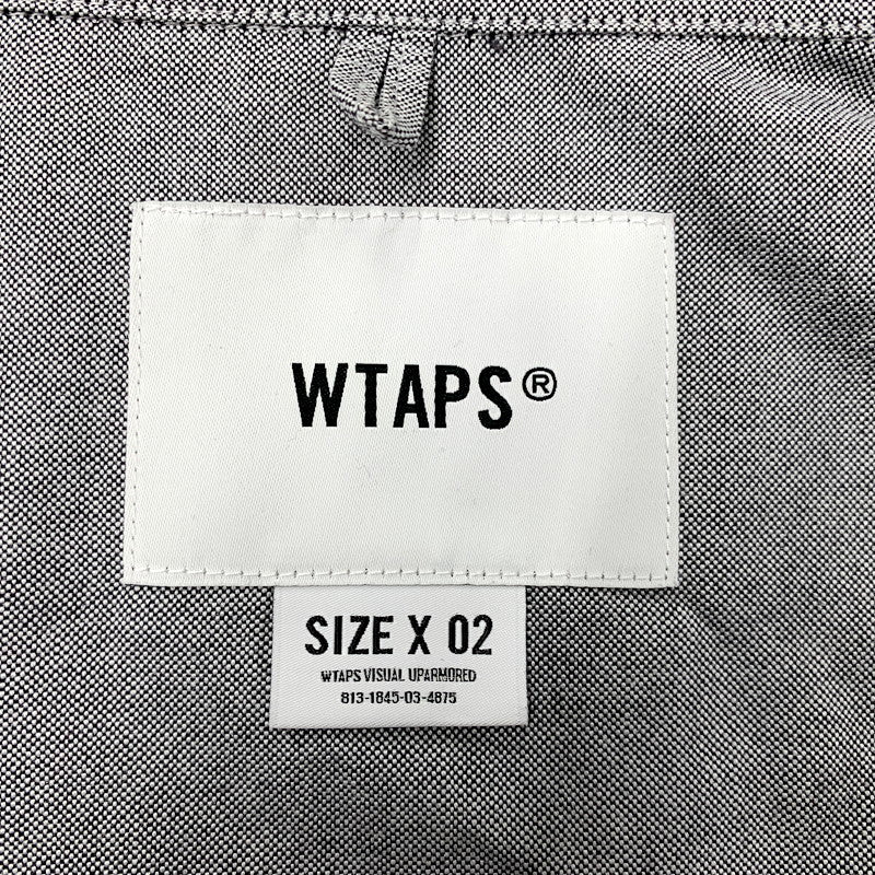 【中古品】【メンズ】 WTAPS ダブルタップス 231GWDT-SHM01 23SS BD LS ボタンダウン ロングスリーブ CTPL.OXFORD.COOLMAX オックスフォード クールマックス トップス 長袖 142-250925-cs-09-izu サイズ：02 カラー：グレー 万代Net店