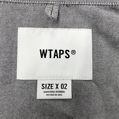 【中古品】【メンズ】 WTAPS ダブルタップス 231GWDT-SHM01 23SS BD LS ボタンダウン ロングスリーブ CTPL.OXFORD.COOLMAX オックスフォード クールマックス トップス 長袖 142-250925-cs-09-izu サイズ：02 カラー：グレー 万代Net店
