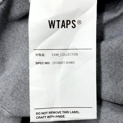 【中古品】【メンズ】 WTAPS ダブルタップス 231GWDT-SHM01 23SS BD LS ボタンダウン ロングスリーブ CTPL.OXFORD.COOLMAX オックスフォード クールマックス トップス 長袖 142-250925-cs-09-izu サイズ：02 カラー：グレー 万代Net店