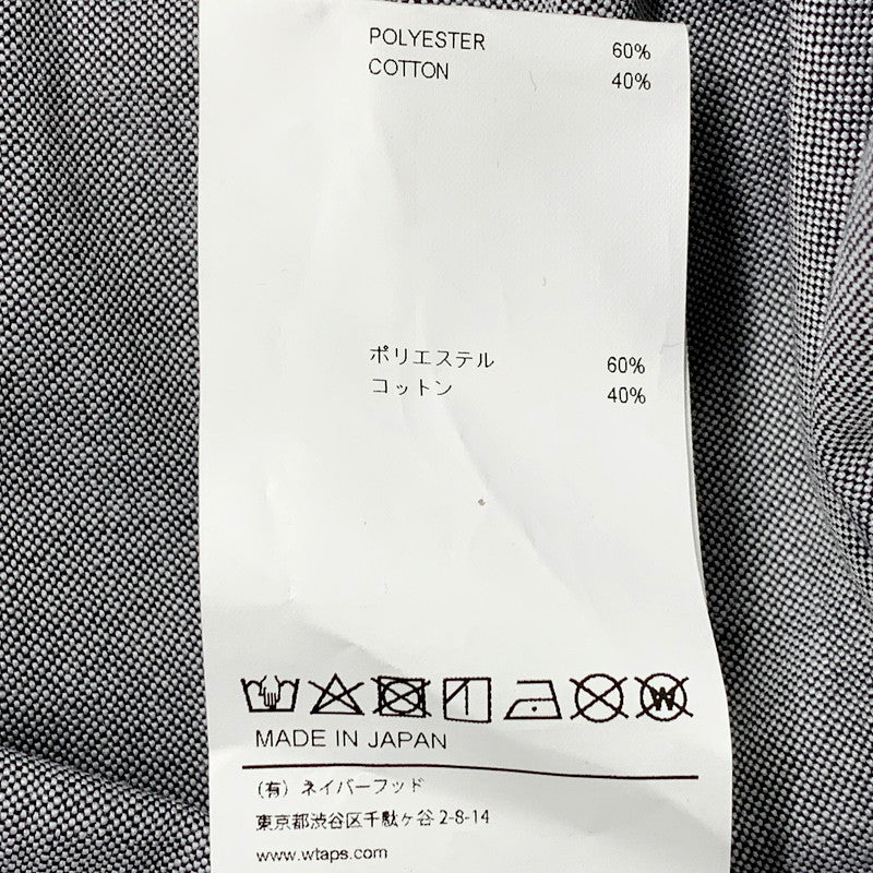 【中古品】【メンズ】 WTAPS ダブルタップス 231GWDT-SHM01 23SS BD LS ボタンダウン ロングスリーブ CTPL.OXFORD.COOLMAX オックスフォード クールマックス トップス 長袖 142-250925-cs-09-izu サイズ：02 カラー：グレー 万代Net店