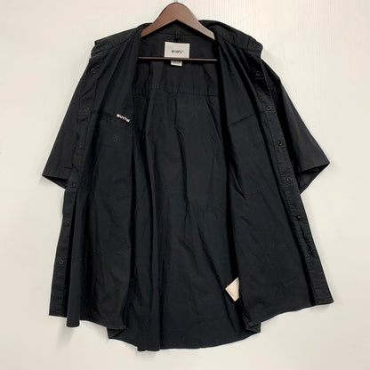 【中古品】【メンズ】 WTAPS ダブルタップス 221WVDT-SHM06 22SS LADDER ラダー SS COPO. BROADCLOTH.COOLMAX ショートスリーブ ブロードクロス クールマックス トップス 半袖 142-250925-cs-10-izu サイズ：03 カラー：ブラック 万代Net店