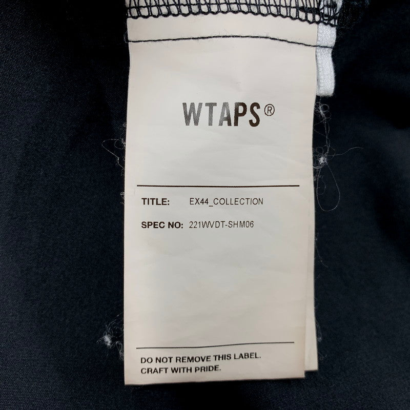 【中古品】【メンズ】 WTAPS ダブルタップス 221WVDT-SHM06 22SS LADDER ラダー SS COPO. BROADCLOTH.COOLMAX ショートスリーブ ブロードクロス クールマックス トップス 半袖 142-250925-cs-10-izu サイズ：03 カラー：ブラック 万代Net店