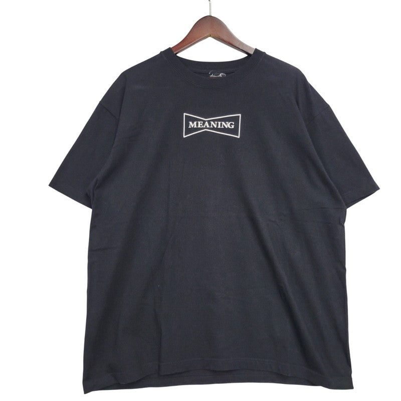 【中古品】【メンズ】 WASTED YOUTH ウェイステッドユース × MEANING ミーニング T-SHIRT Tシャツ 半袖 トップス 142-260106-as-07-izu サイズ：XL カラー：ブラック 万代Net店